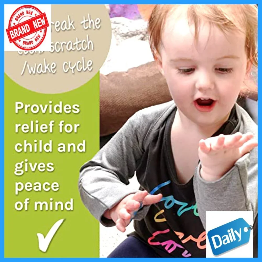 Silk Eczema Scratch Sleeves for Kids, Prevents Skin Damage, Flexible Sizing